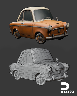 مدلسازی سه بعدی یک اتومبیل در بلندر