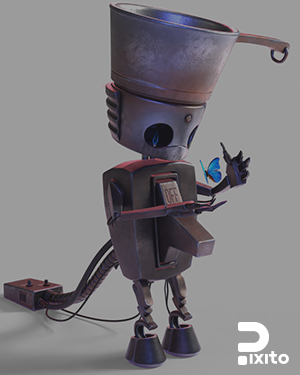 مدلسازی سه بعدی یک ربات در بلندر